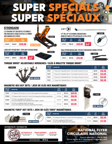 SureWerx - Jet - Strongarm <br> 1 novembre au 31 décembre 2026
